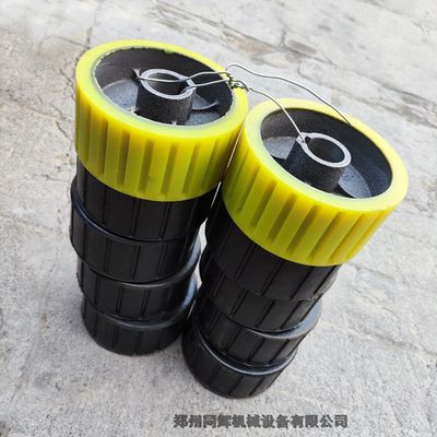 攪拌機專用黃色聚氨酯包膠滾托輪 規格、特性與應用解析